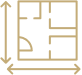 Floor plan layout of Maple Manor Village Suites, showing private and semi-private rooms, including hospice suites.